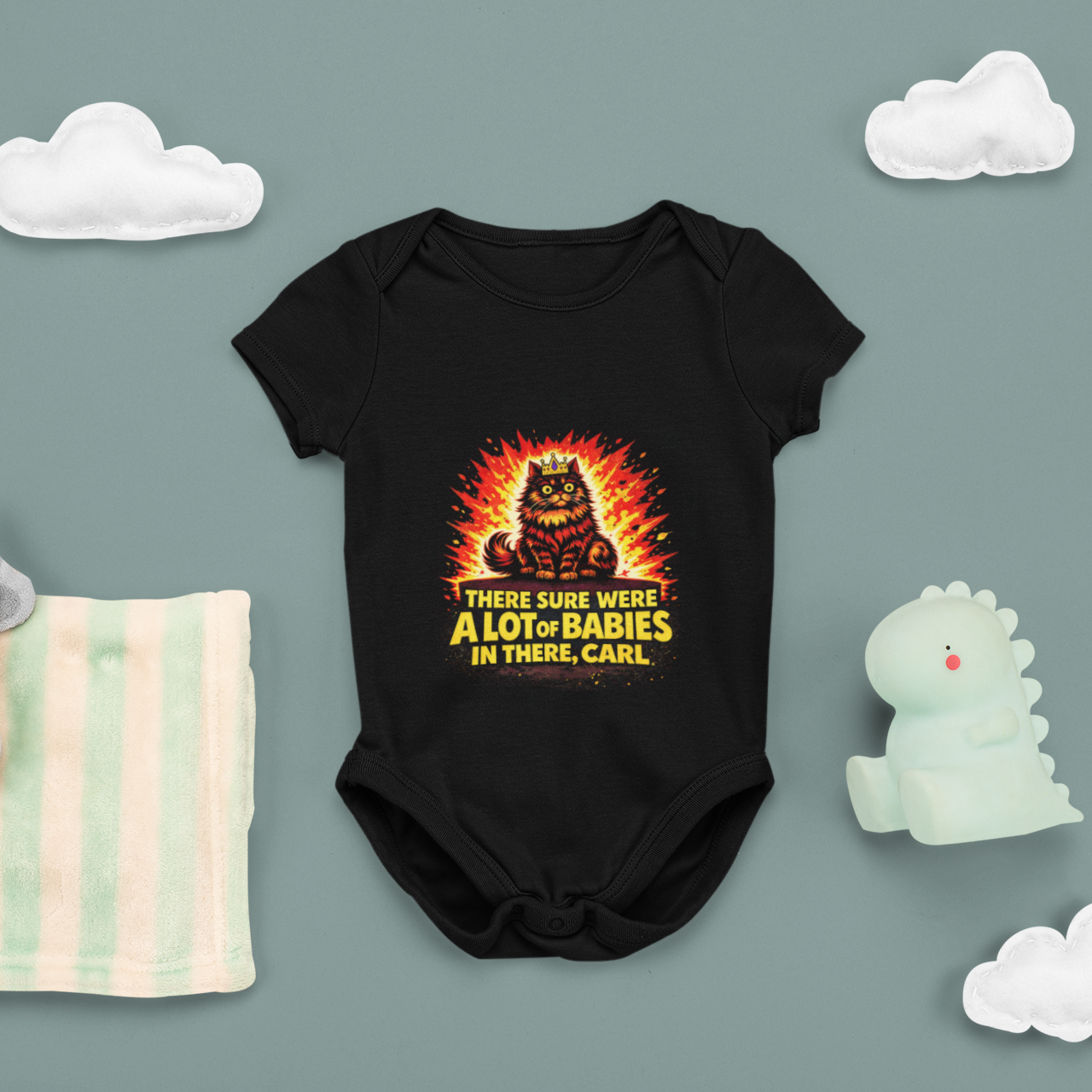 'There sure were a lot of babies in there, Carl' Baby Onesie