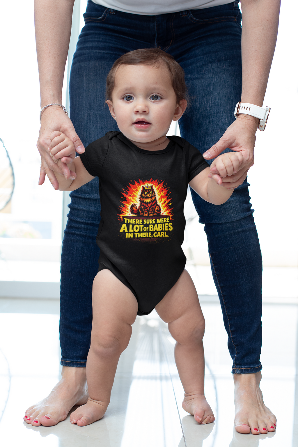 'There sure were a lot of babies in there, Carl' Baby Onesie