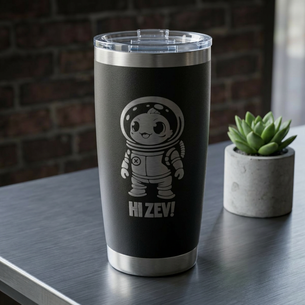 Hi Zev Engraved 20 ozTumbler
