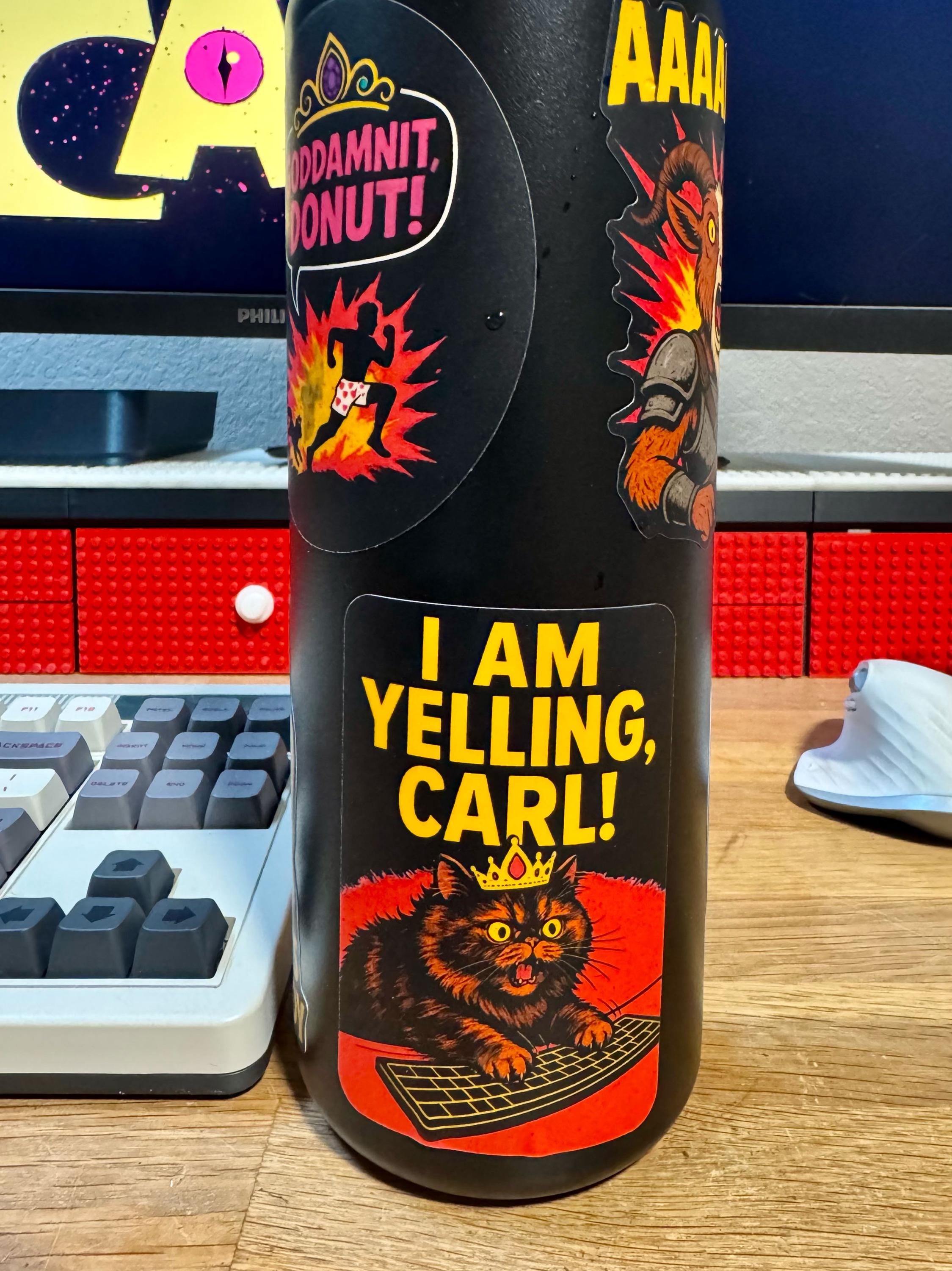 Princess Donut Yelling Vinyl Sticker