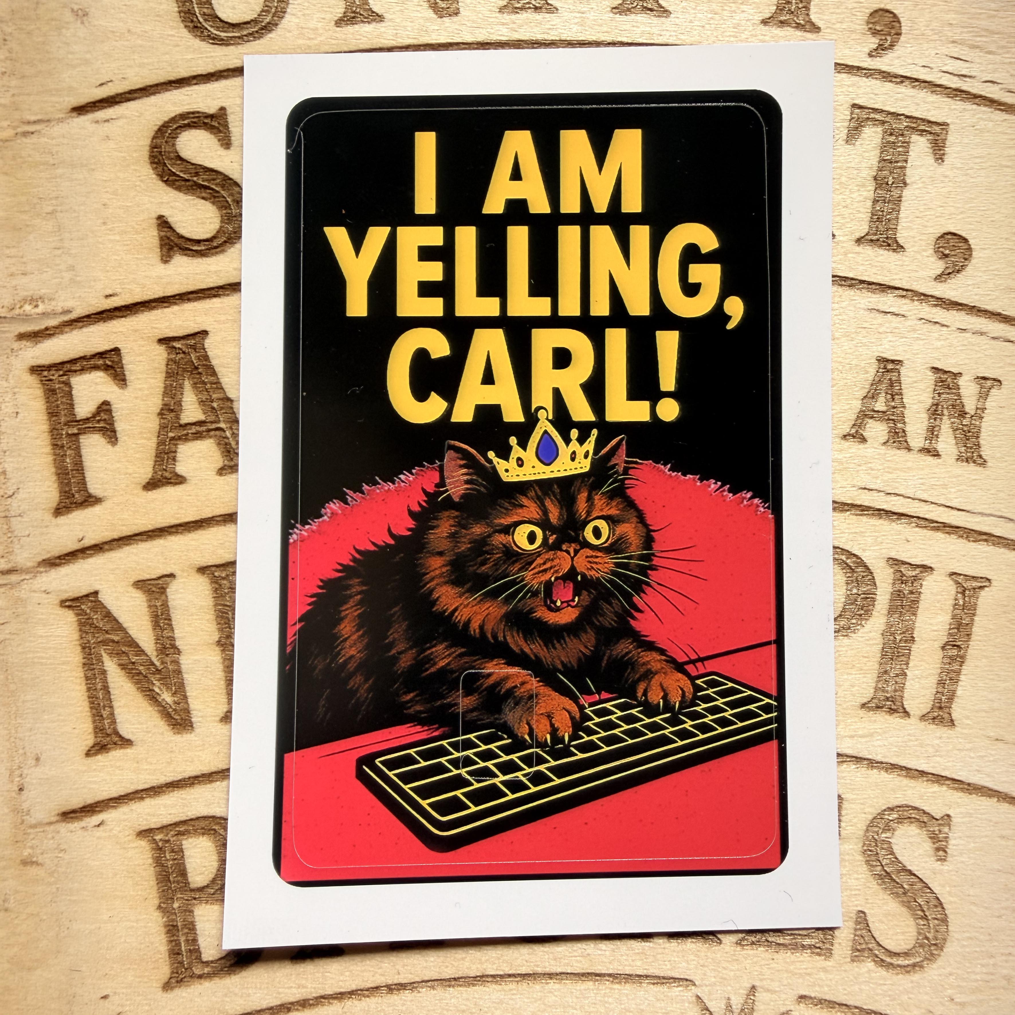 DCC Fan Art Credit Card Skins - I Am Yelling Carl, Sluggalos, & Prepotente