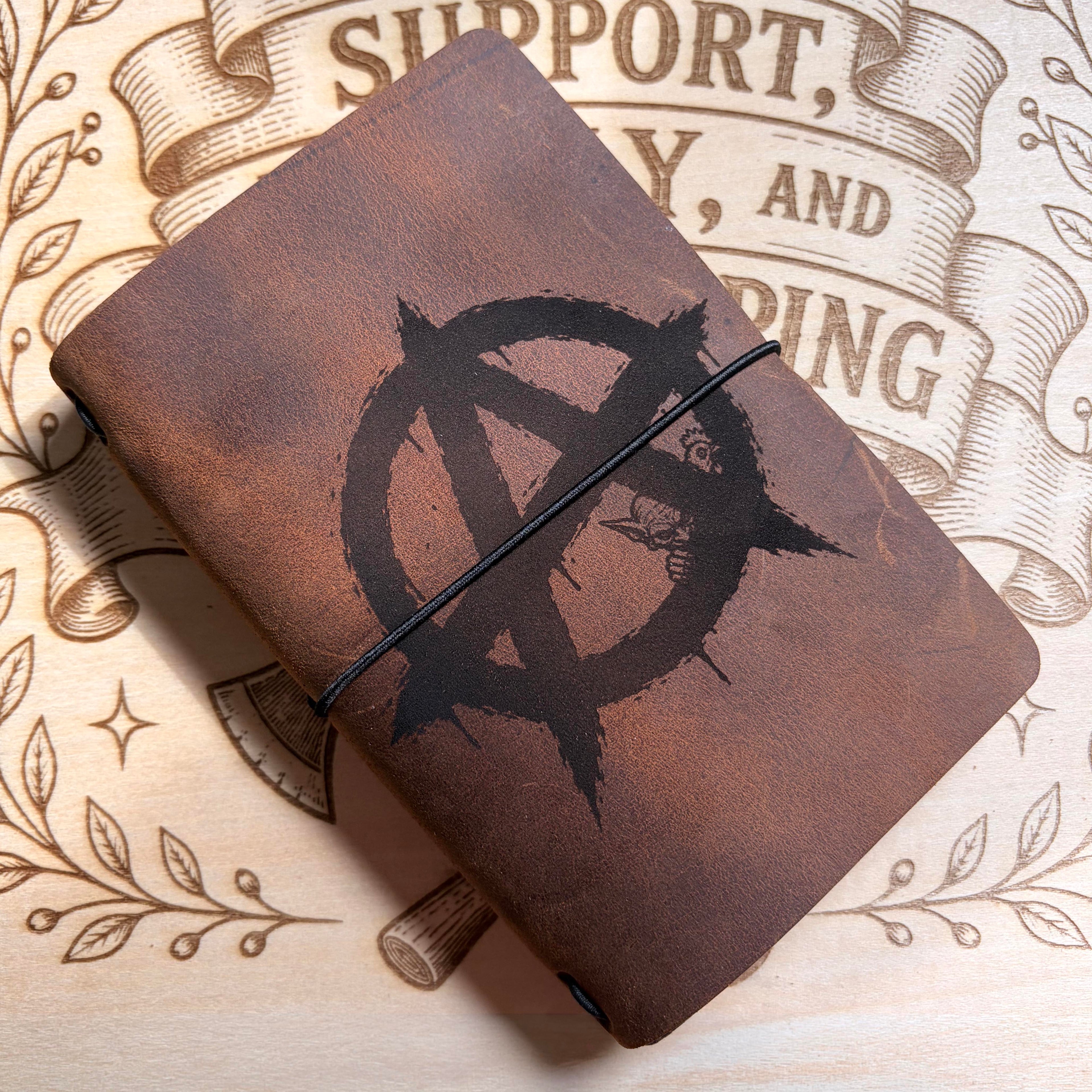 Dungeon Anarchist's Bathroom Reader - Leather Journal