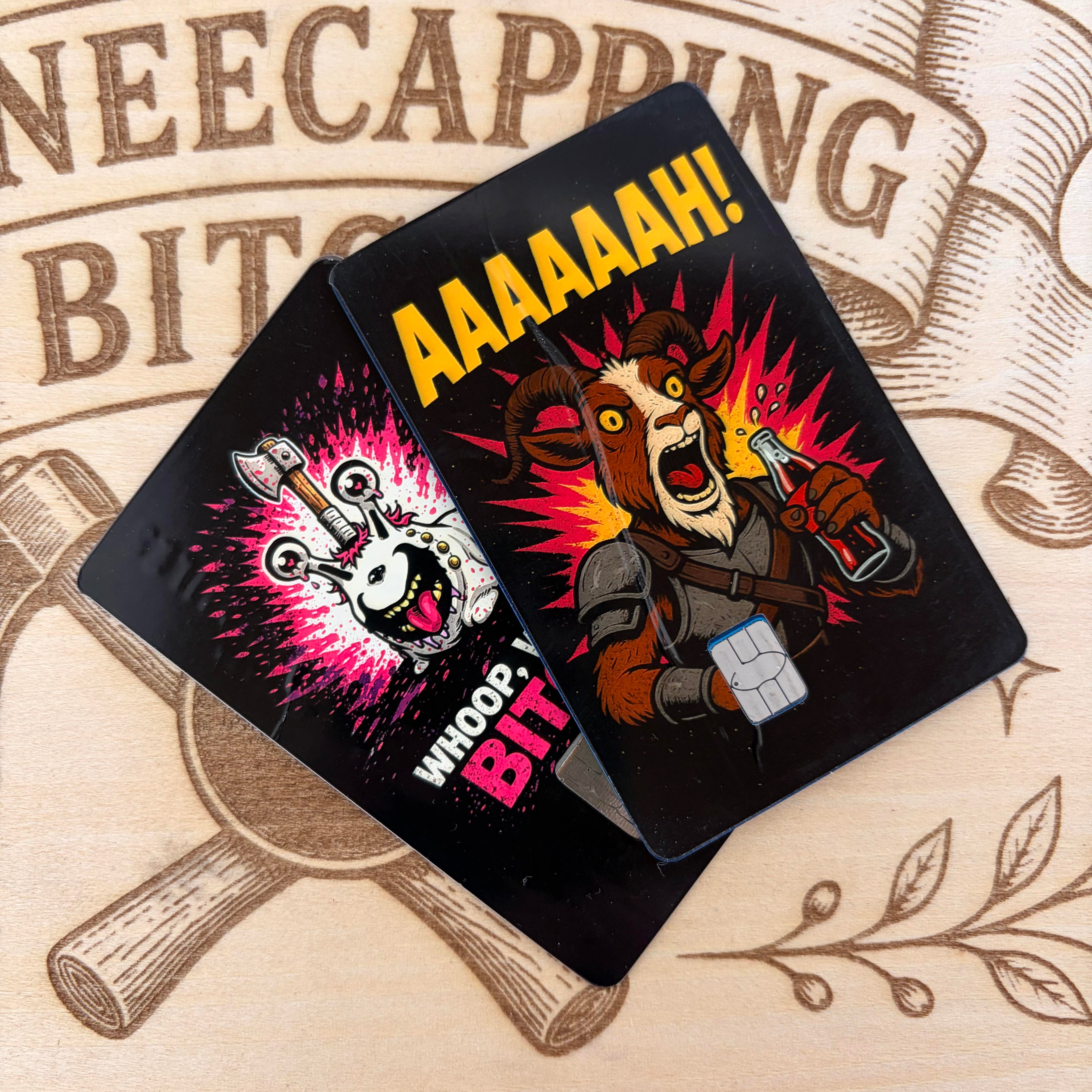 DCC Fan Art Credit Card Skins - I Am Yelling Carl, Sluggalos, & Prepotente