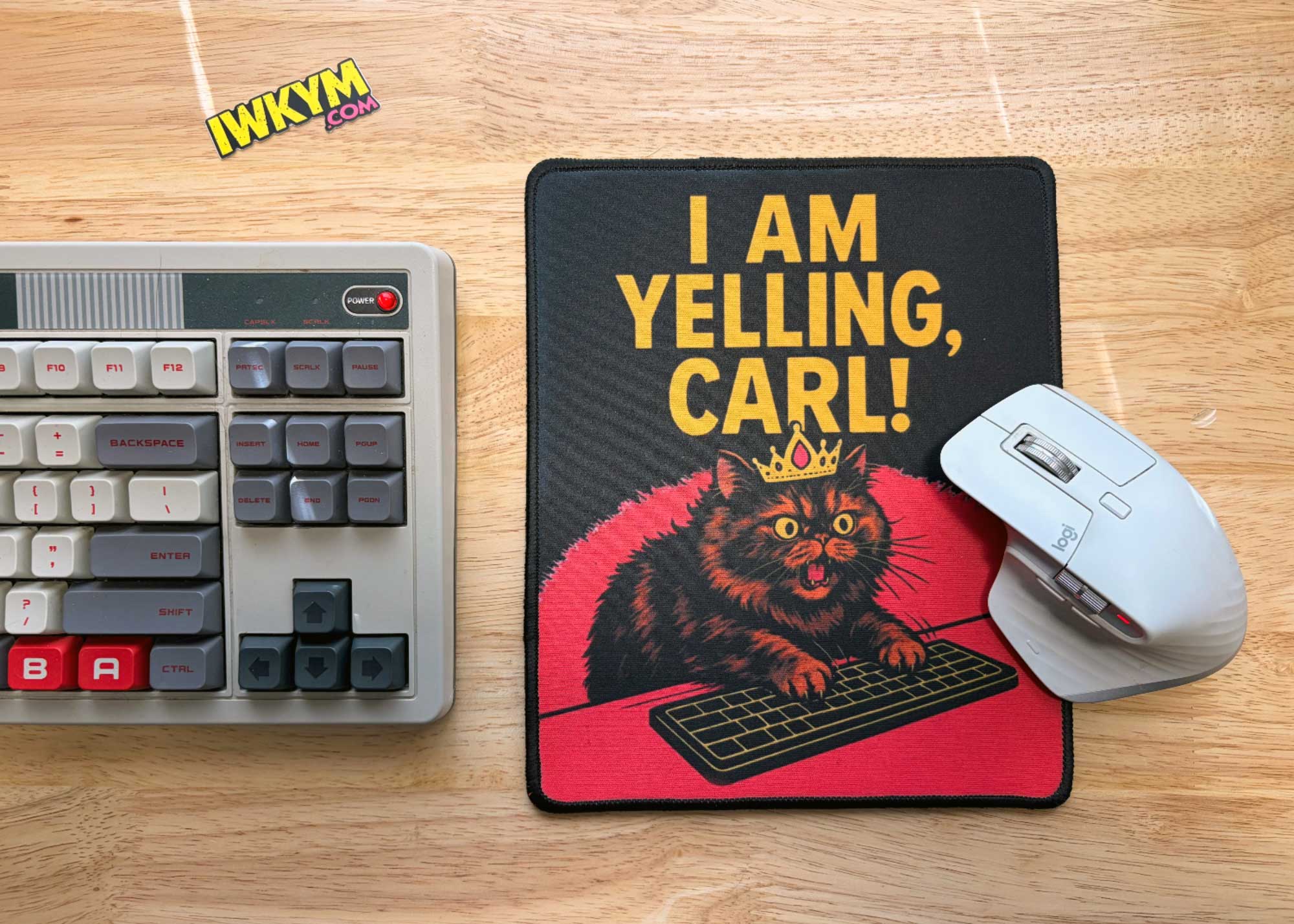 Princess Donut "I Am Yelling, Carl" Mouse Pad