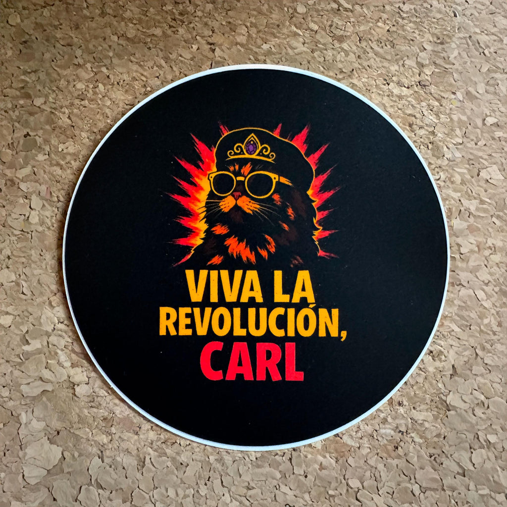 Viva La Revolucion Carl Vinyl Sticker