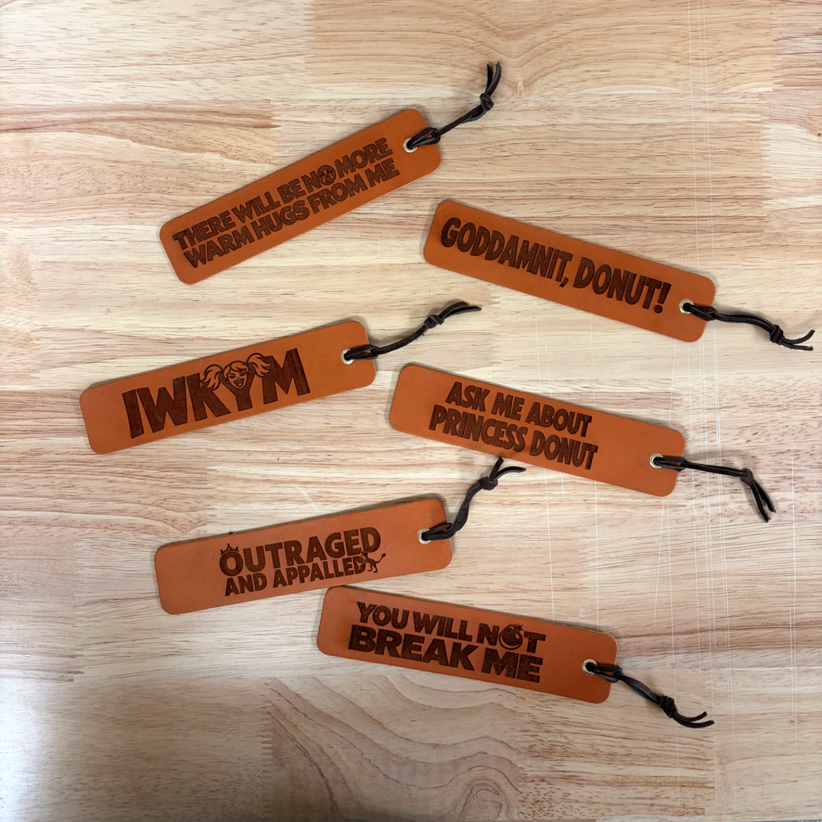 You Will Not Break Me Leather Bookmark | Dungeon Crawler Carl Fan Art