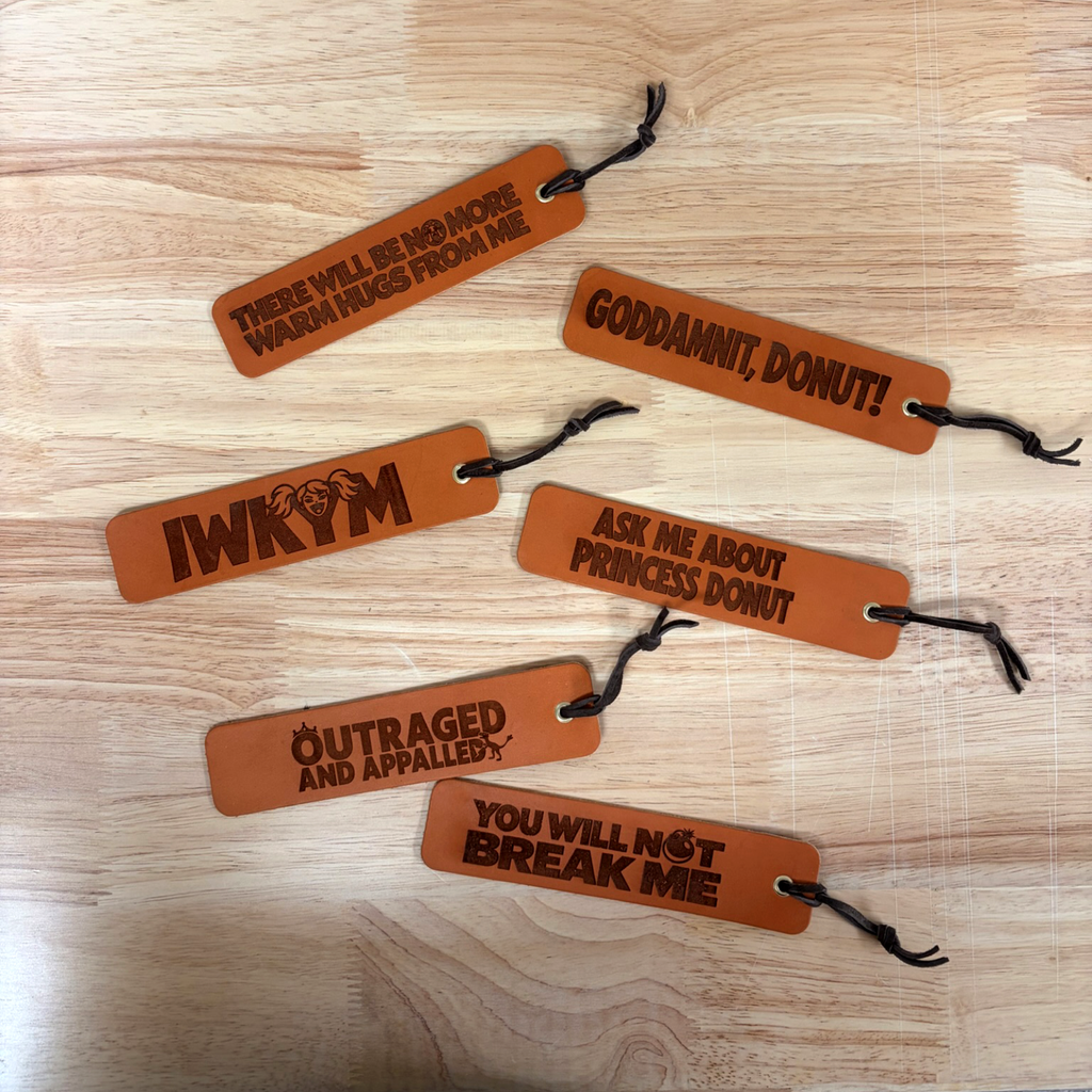 No More Warm Hugs From Me Leather Bookmark | Dungeon Crawler Carl Fan Art