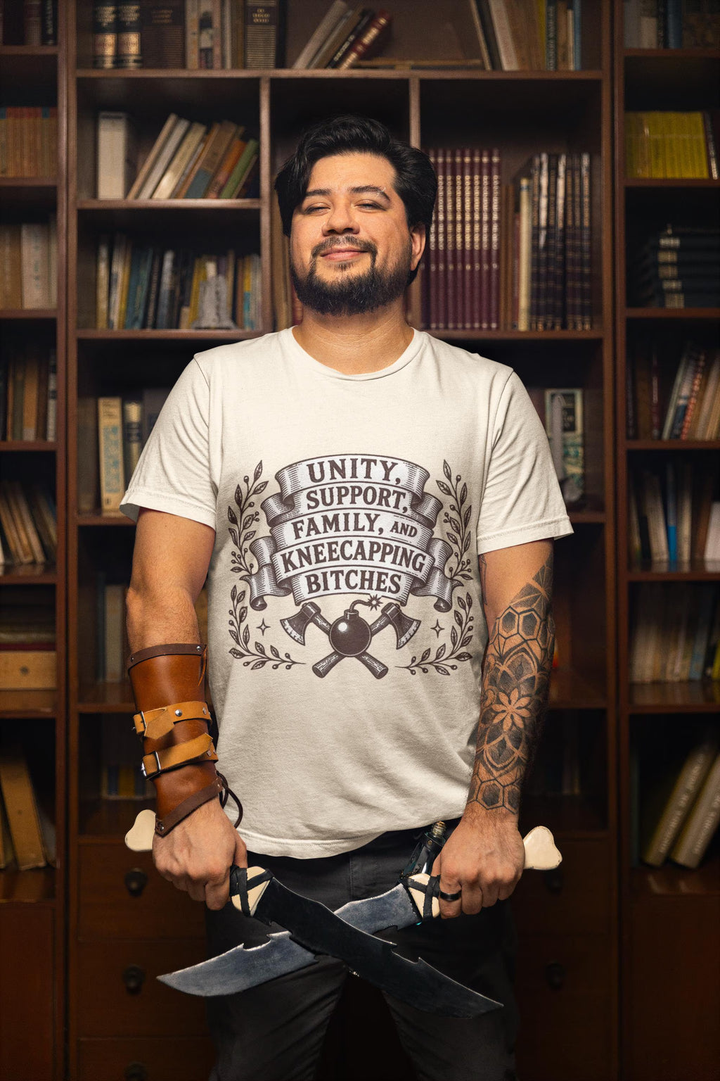 Unity, Support, Family, and Kneecapping Bitches T-shirt