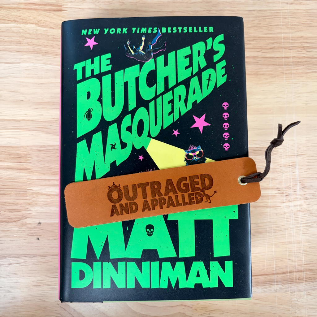 Outraged And Appalled Leather Bookmark | Dungeon Crawler Carl Fan Art