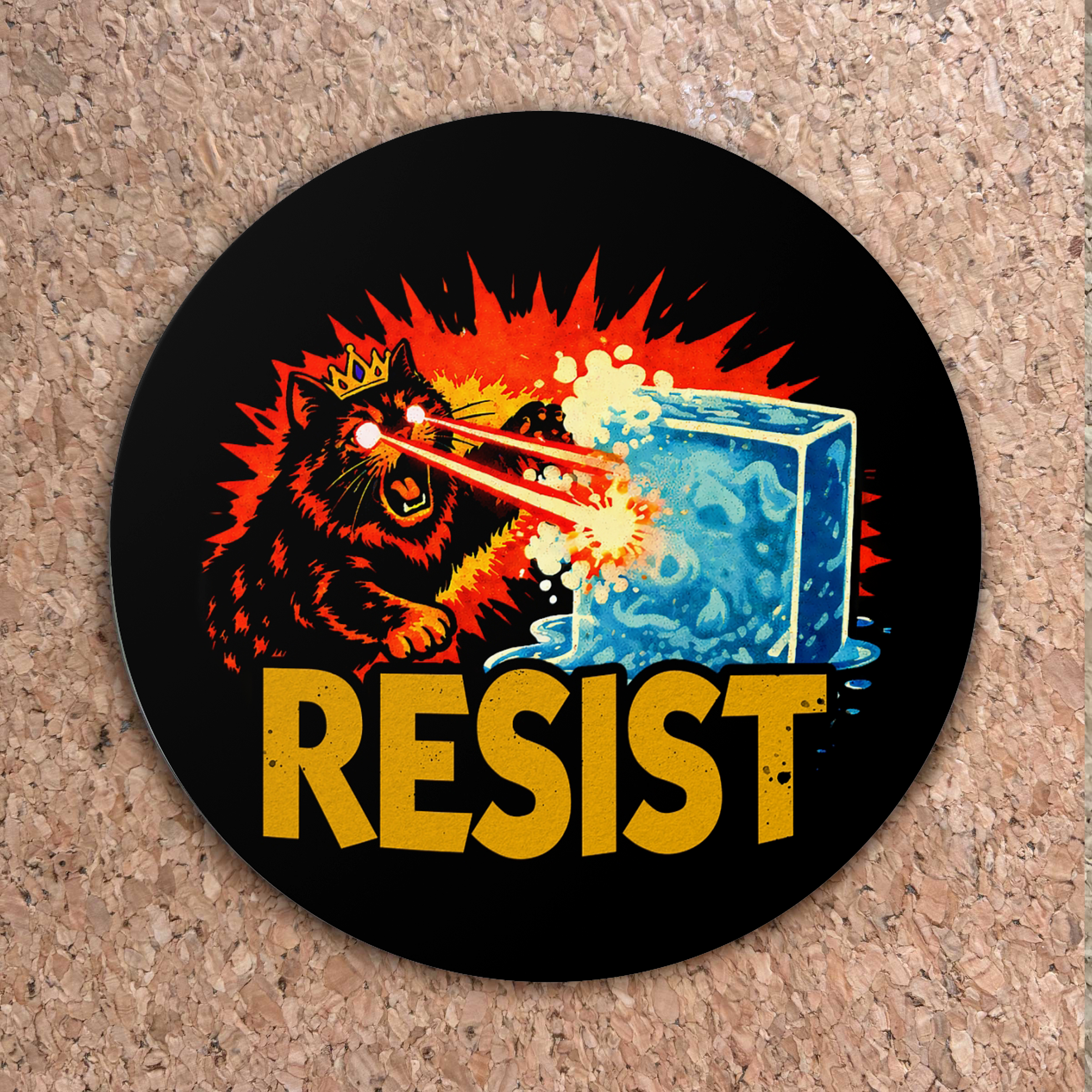 RESIST: Princess Donut Anti Fascist Protest Sticker