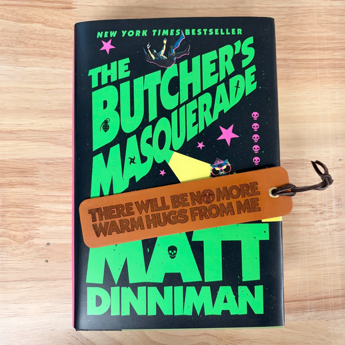 No More Warm Hugs From Me Leather Bookmark | Dungeon Crawler Carl Fan Art