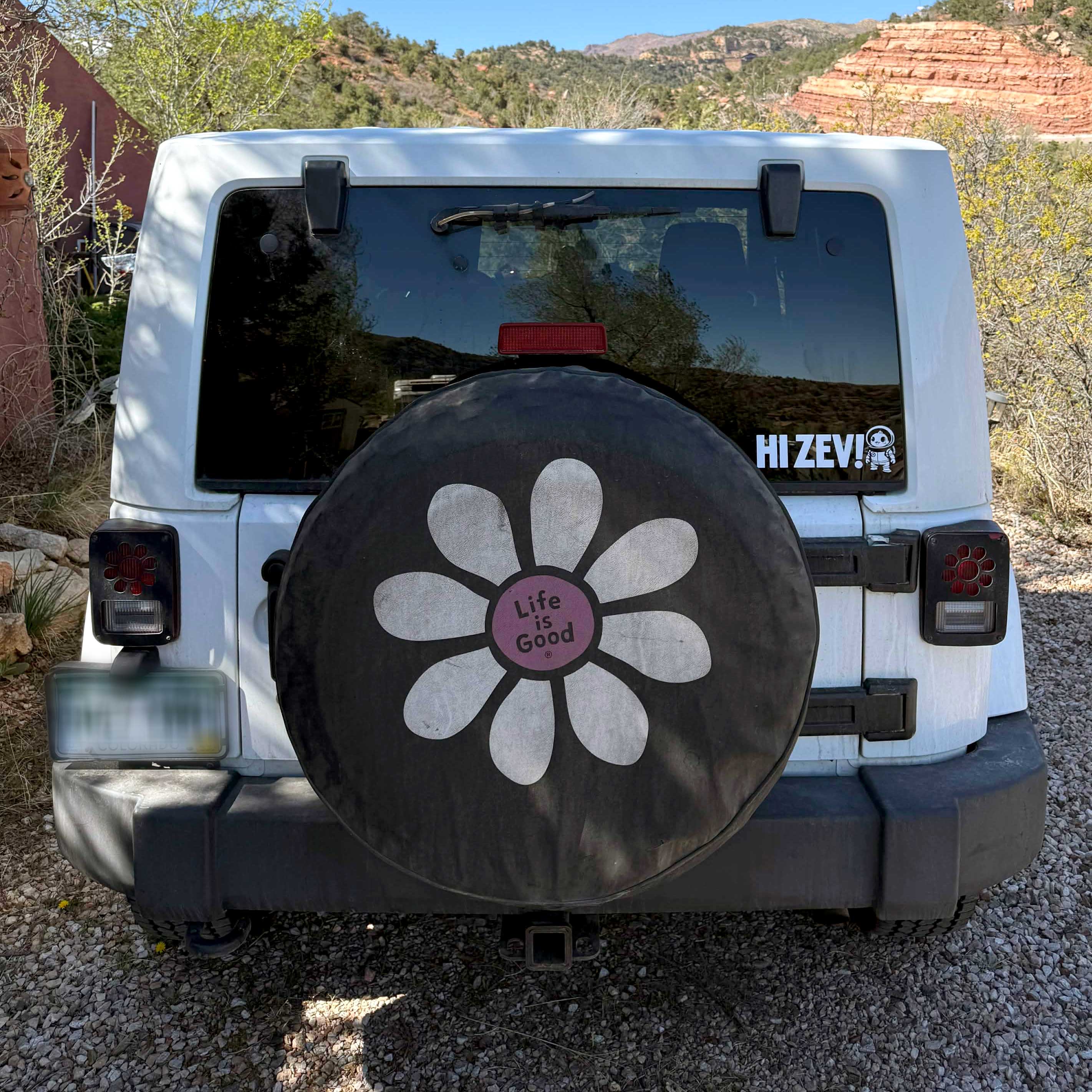 Hi Zev Car Window Decal